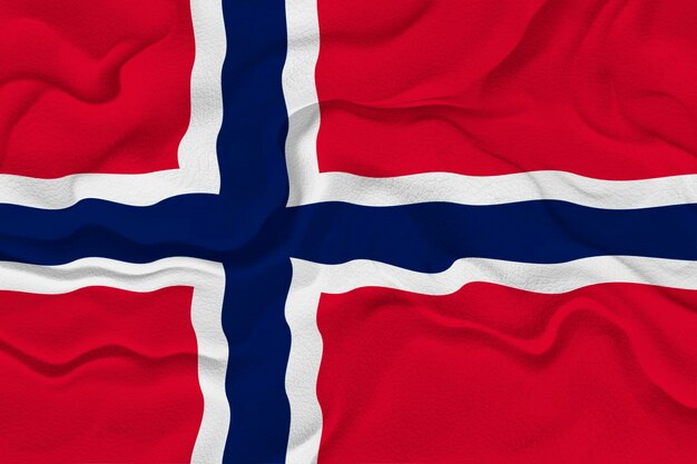 Nationale vlag van Noorwegen Achtergrond met vlag van Noorwegen