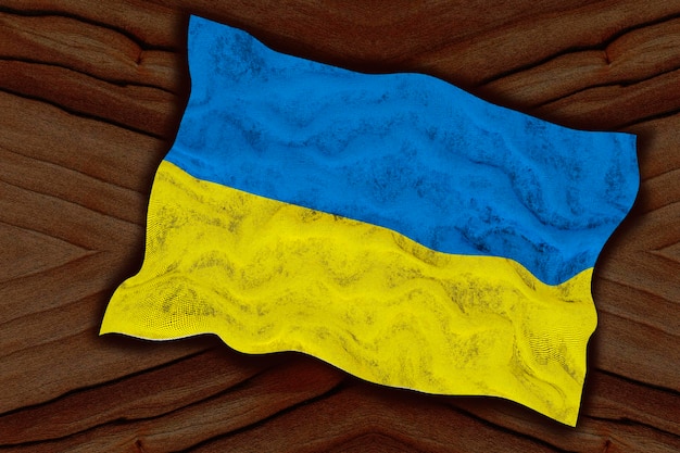Nationale vlag van Oekraïne Achtergrond met vlag van Oekraïne