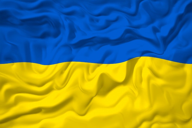 Nationale vlag van Oekraïne Achtergrond met vlag van Oekraïne