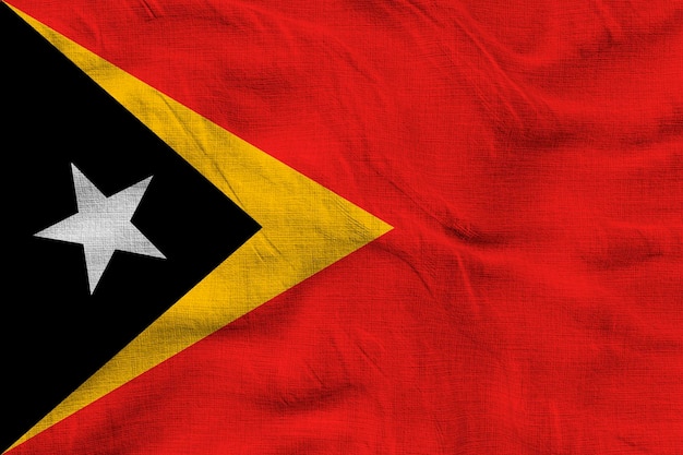 Nationale vlag van Oost-Timor Achtergrond met vlag o van Oost-Timor