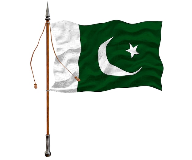 Nationale vlag van Pakistan Achtergrond met vlag van Pakistan