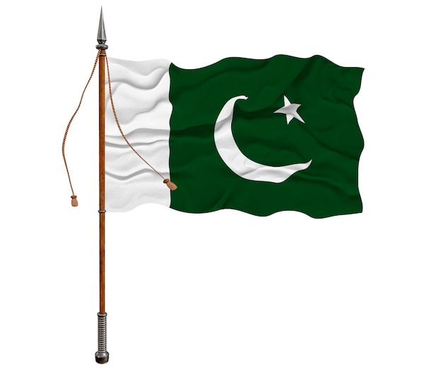 Nationale vlag van Pakistan Achtergrond met vlag van Pakistan