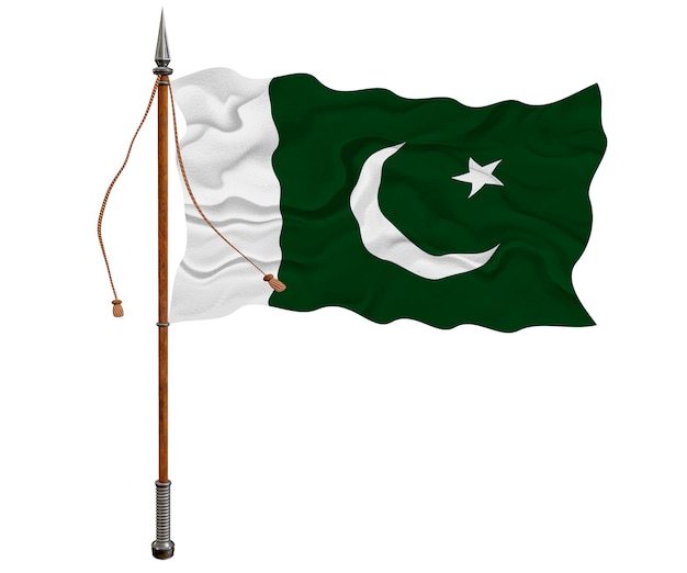 Nationale vlag van Pakistan Achtergrond met vlag van Pakistan