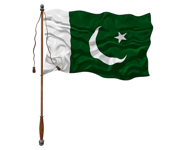Nationale vlag van Pakistan Achtergrond met vlag van Pakistan