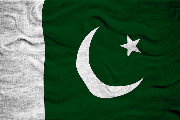 Nationale vlag van Pakistan Achtergrond met vlag van Pakistan
