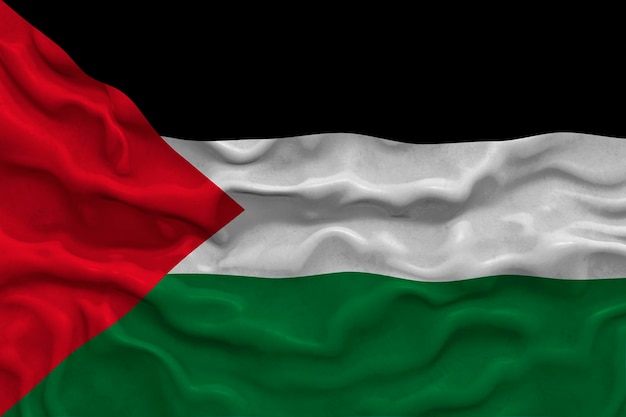 Nationale vlag van Palestina Achtergrond met vlag van Palestina