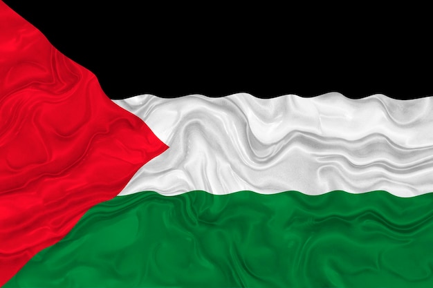 Nationale vlag van Palestina Achtergrond met vlag van Palestina