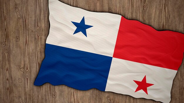 Nationale vlag van Panama Achtergrond met vlag van Panama