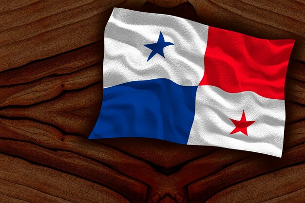 Nationale vlag van Panama Achtergrond met vlag van Panama