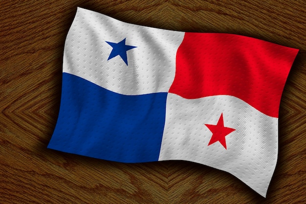 Nationale vlag van Panama Achtergrond met vlag van Panama