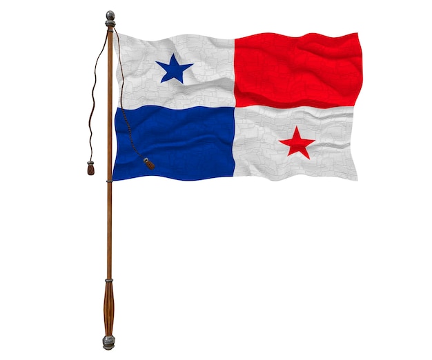 Nationale vlag van Panama Achtergrond met vlag van Panama