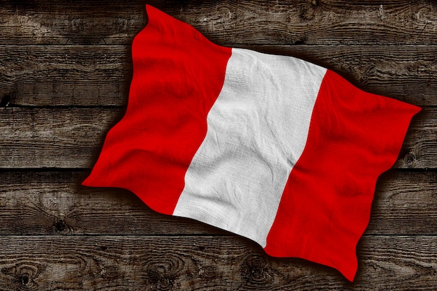 Nationale vlag van Peru Achtergrond met vlag van Peru