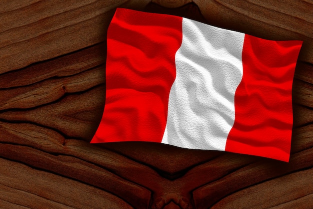 Nationale vlag van Peru Achtergrond met vlag van Peru