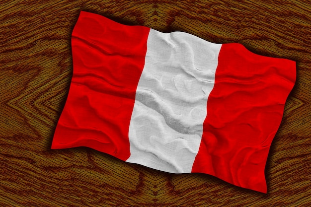Nationale vlag van Peru Achtergrond met vlag van Peru