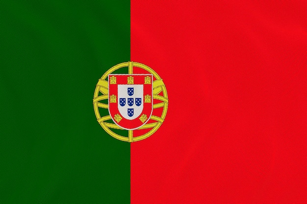 Nationale vlag van Portugal Achtergrond met vlag van Portugal