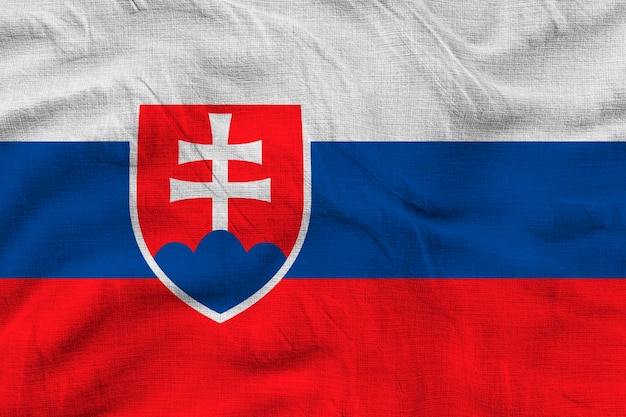 Nationale vlag van Slowakije Achtergrond met vlag van Slowakije
