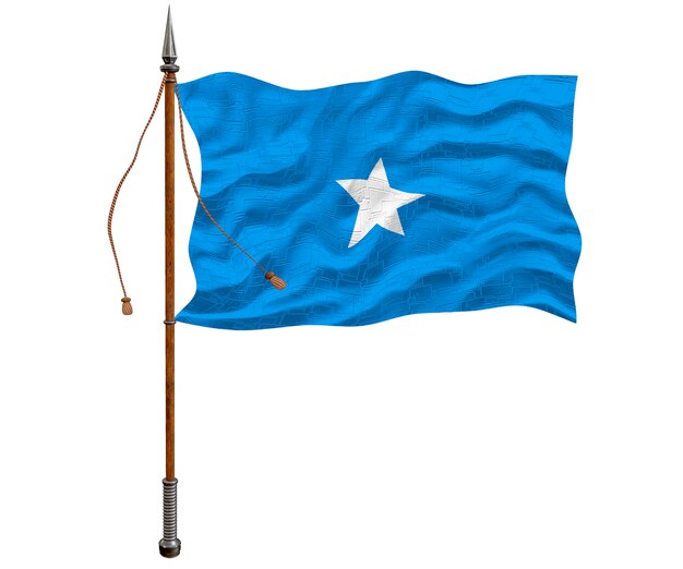 Nationale vlag van Somalië Achtergrond met vlag van Somalië