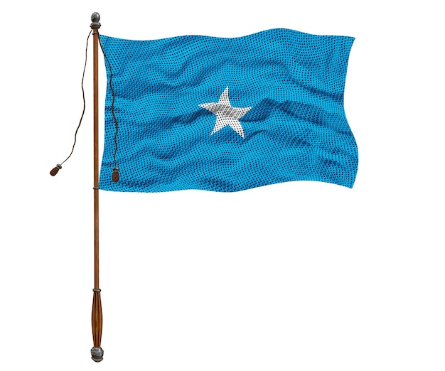 Nationale vlag van Somalië Achtergrond met vlag van Somalië
