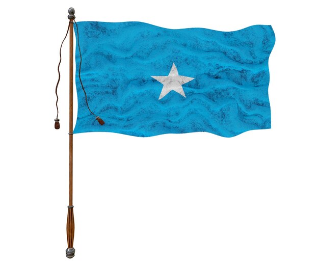 Nationale vlag van Somalië Achtergrond met vlag van Somalië