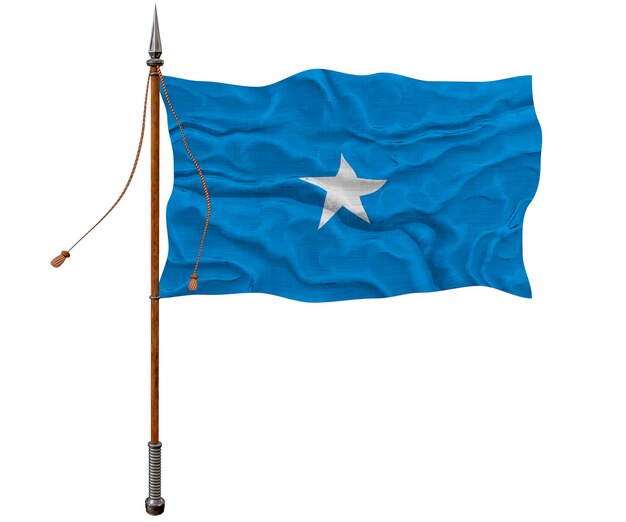 Nationale vlag van Somalië Achtergrond met vlag van Somalië
