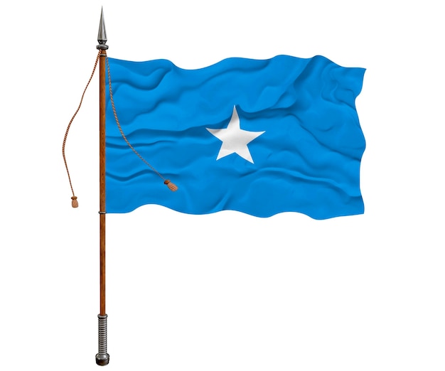 Nationale vlag van Somalië Achtergrond met vlag van Somalië