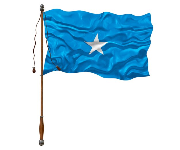 Nationale vlag van Somalië Achtergrond met vlag van Somalië