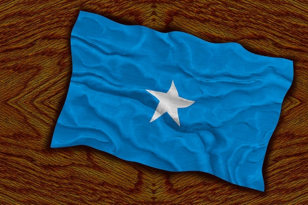 Foto nationale vlag van somalië achtergrond met vlag van somalië