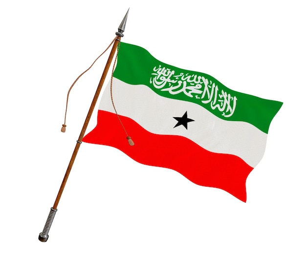 Nationale vlag van Somaliland Achtergrond met vlag van Somaliland