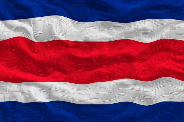 Nationale vlag van Sostarica Achtergrond met vlag van Sostarica