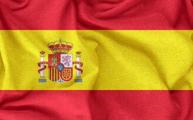 Nationale vlag van Spanje Vliegend effect