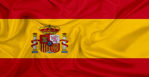 Nationale vlag van Spanje Vliegend effect