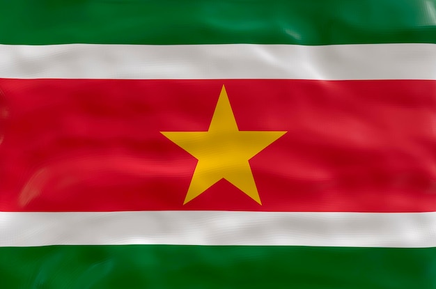 Nationale vlag van Suriname Achtergrond met vlag van Suriname