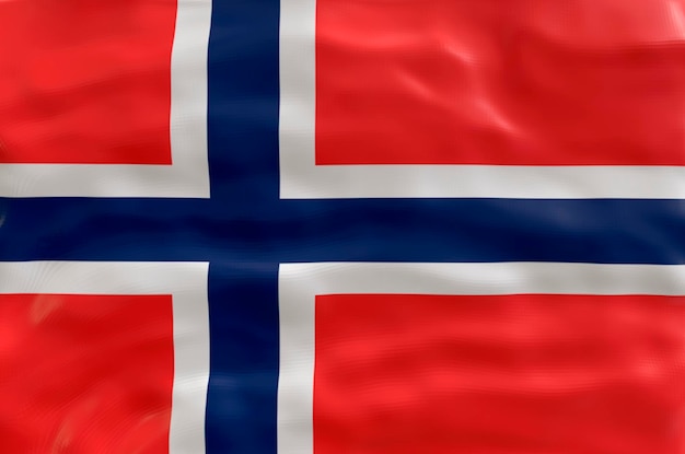 Nationale vlag van Svalbard Achtergrond met vlag van Svalbard