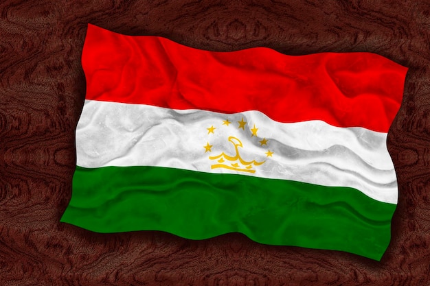 Nationale vlag van Tadzjikistan Achtergrond met vlag van Tadzjikistan