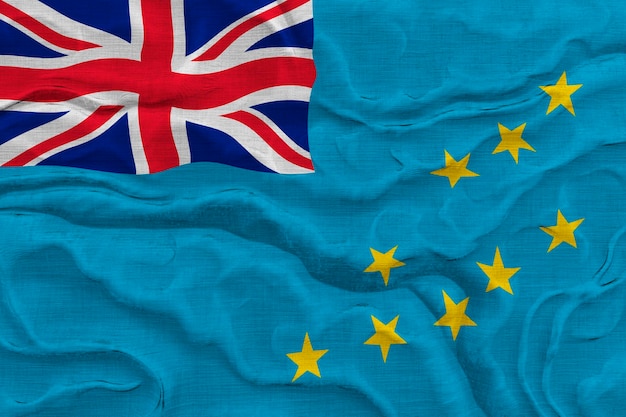 Nationale vlag van Tuvalu Achtergrond met vlag van Tuvalu