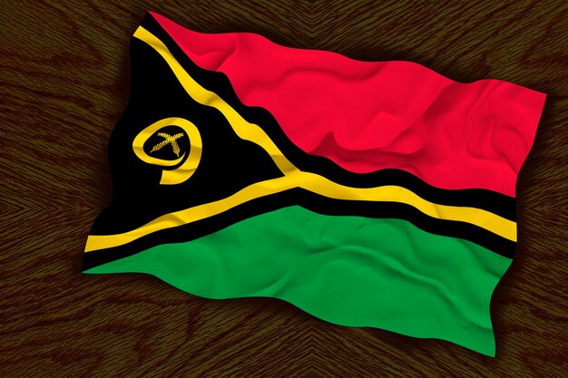 Nationale vlag van Vanuatu Achtergrond met vlag van Vanuatu