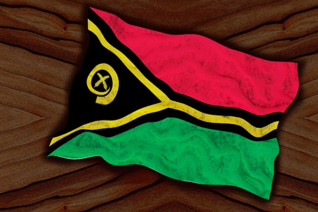 Nationale vlag van Vanuatu Achtergrond met vlag van Vanuatu