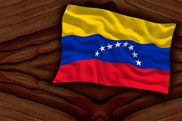 Nationale vlag van Venezuela Achtergrond met vlag van Venezuela