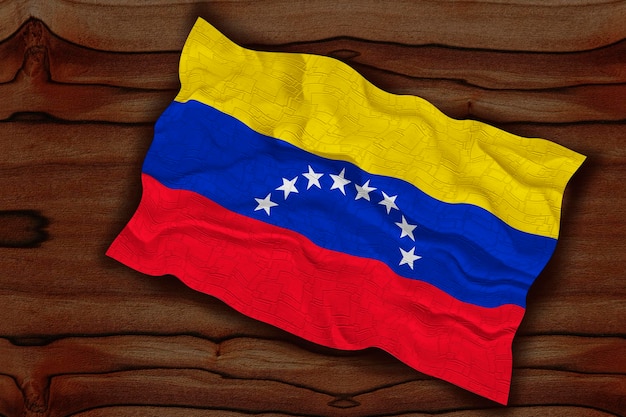 Nationale vlag van Venezuela Achtergrond met vlag van Venezuela