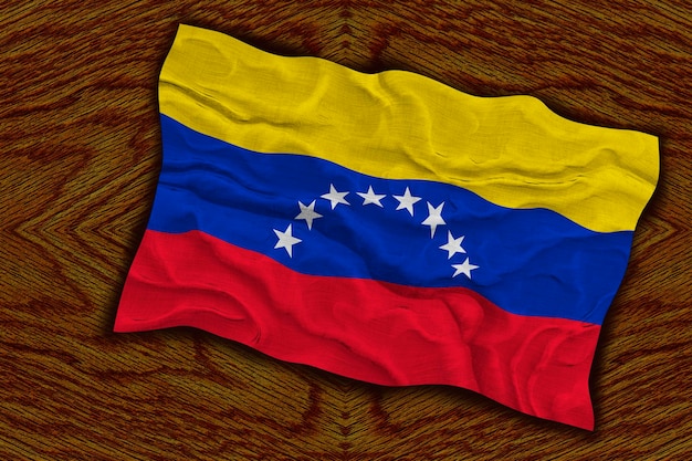 Nationale vlag van Venezuela Achtergrond met vlag van Venezuela