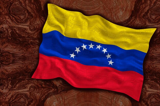 Nationale vlag van Venezuela Achtergrond met vlag van Venezuela