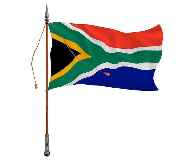 Nationale vlag van Zuid-Afrika Achtergrond met vlag van Zuid-Afrika