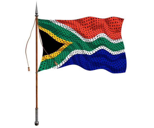 Nationale vlag van Zuid-Afrika Achtergrond met vlag van Zuid-Afrika