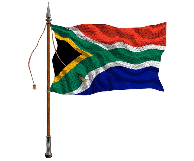 Nationale vlag van Zuid-Afrika Achtergrond met vlag van Zuid-Afrika