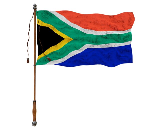 Nationale vlag van Zuid-Afrika Achtergrond met vlag van Zuid-Afrika