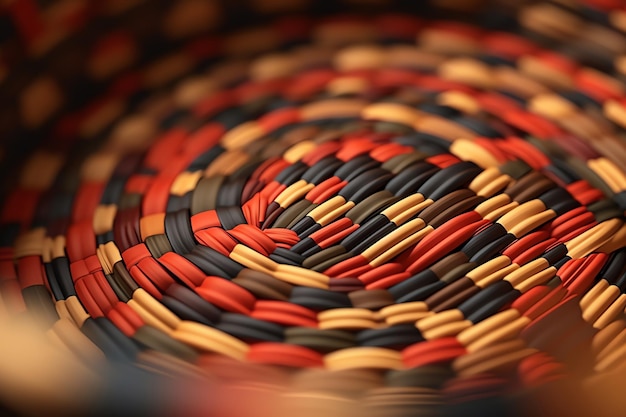 Native American basket weaving watercolor background