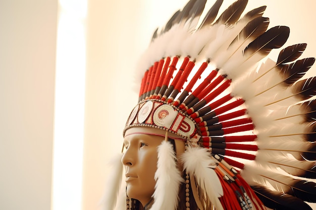 Native American headdress symbolizing honor and tribal identity