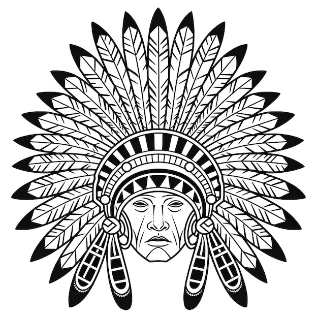 a Native American headdress