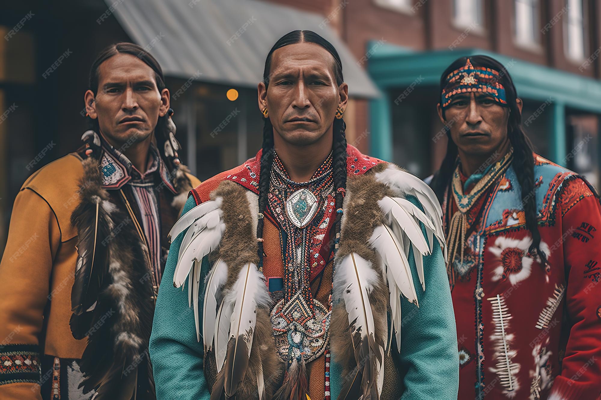 premium-photo-native-americans-in-traditional-attire