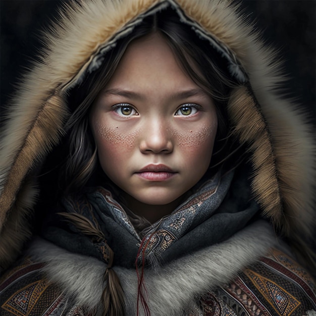 a native Siberian girl